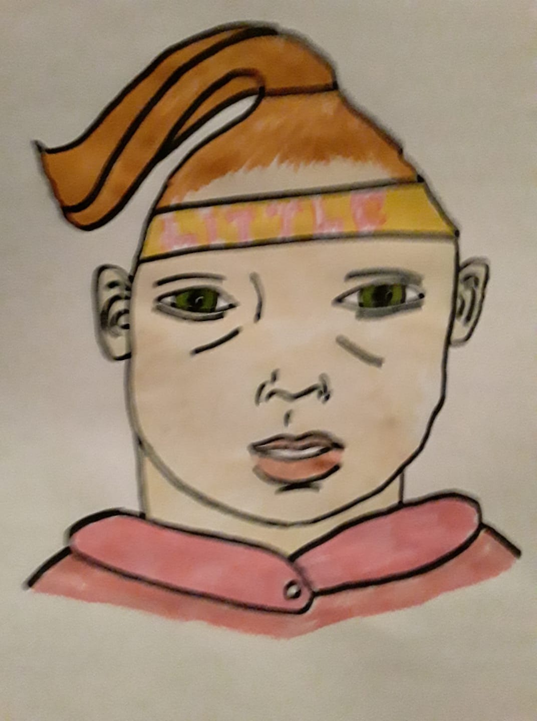 Haudenosaunee Boy/Baby with Cornsilk Coloured Hair